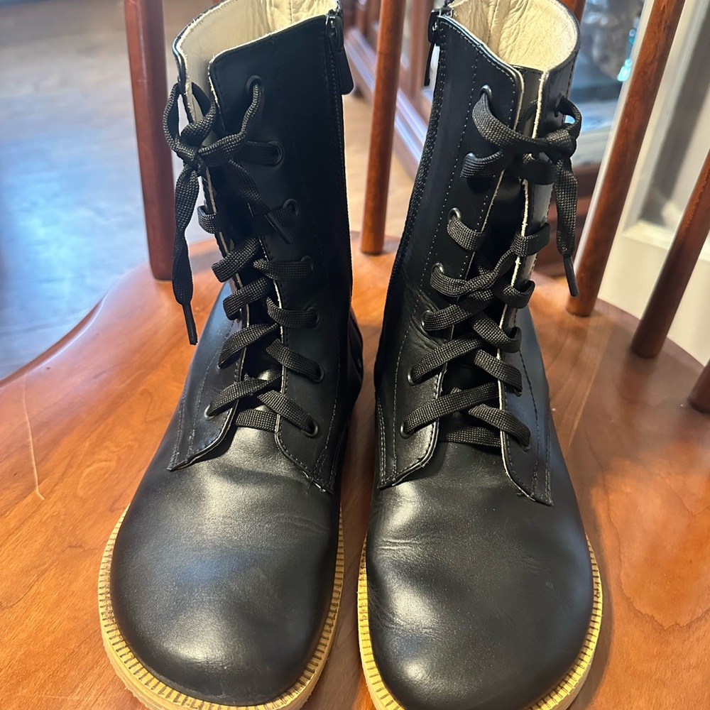 Black Leather Women's Boots